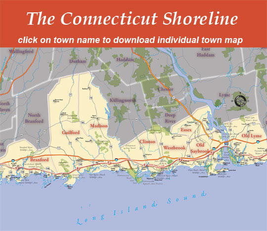 Map Of Connecticut Shoreline